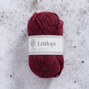 istex lettlopi 50g garnet red heather 11409