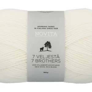 Novita 7 veljestä 100g 011 Valkoinen