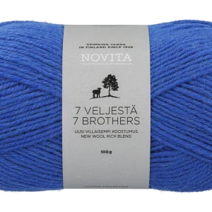 Novita 7 veljestä 100g 136 Lobelia