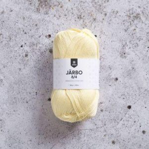 järbö 8/4 puuvillalanka light yellow 50 g 075