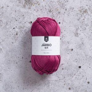 järbö 8/4 puuvillalanka wildrose red 50 g 076
