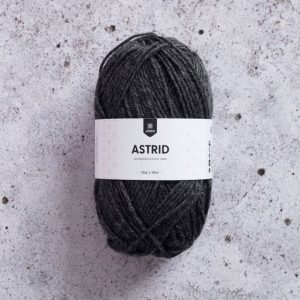 järbö Astrid 100 % villa Superwash 50 g Heather Grey