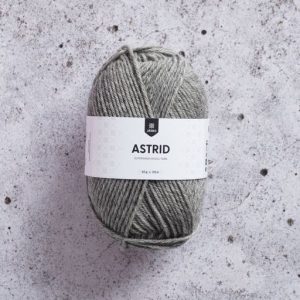 järbö Astrid 100 % villa Superwash 50 g Heather Light Grey