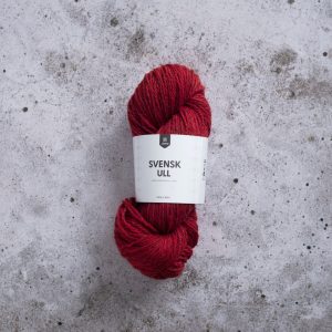 järbö svensk ull 3 tr 100 g falu red 9011