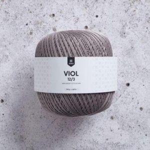 järbö viol 12/3 puuvillalanka grey 100 g 3413
